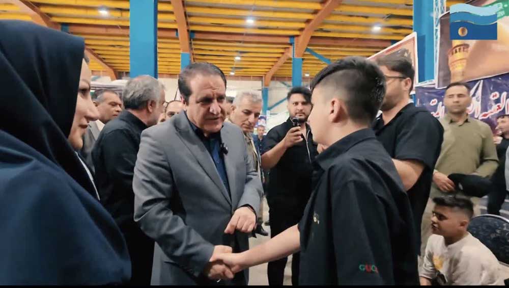 بازدید استاندار ایلام از موکب صنعت آب و برق در پارک جنگلی چغا سبز